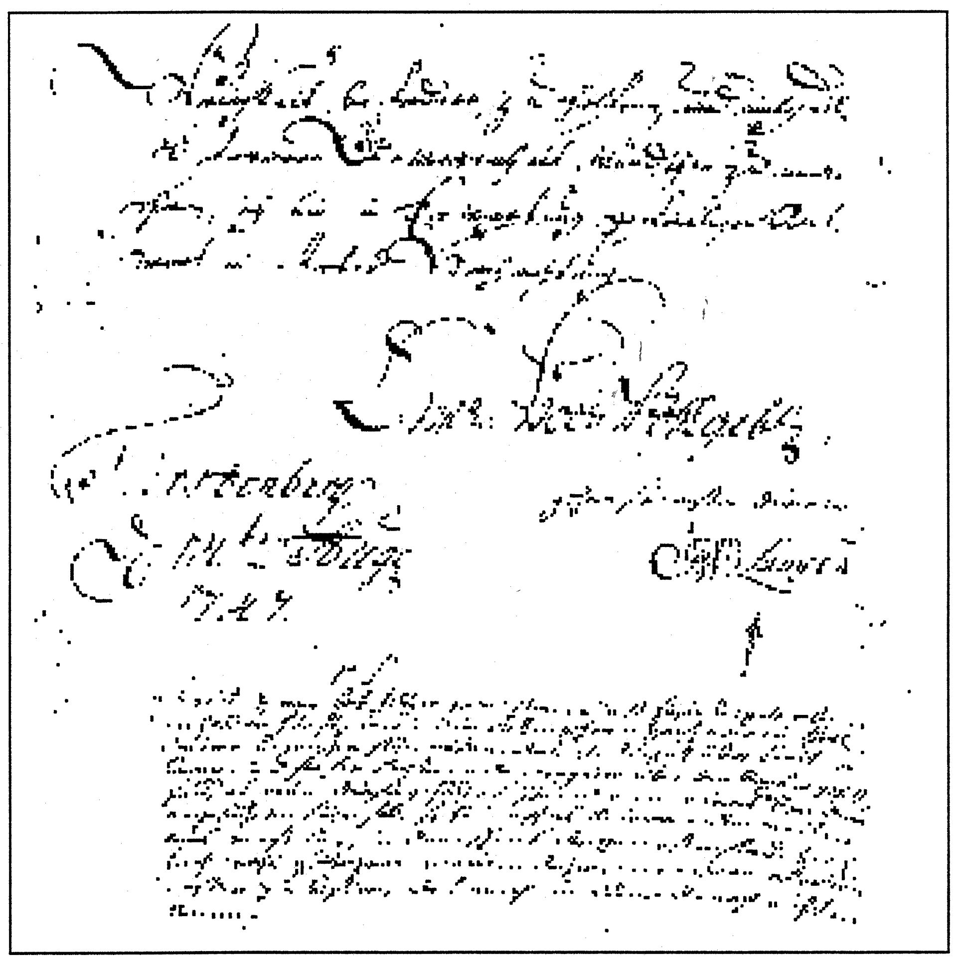 Brieffragment von Johann Georg von Langen